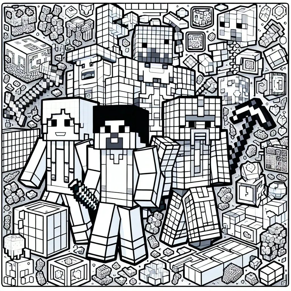 Get Creative with Minecraft Coloring Pages: Dive into Endless Fun and Adventure!