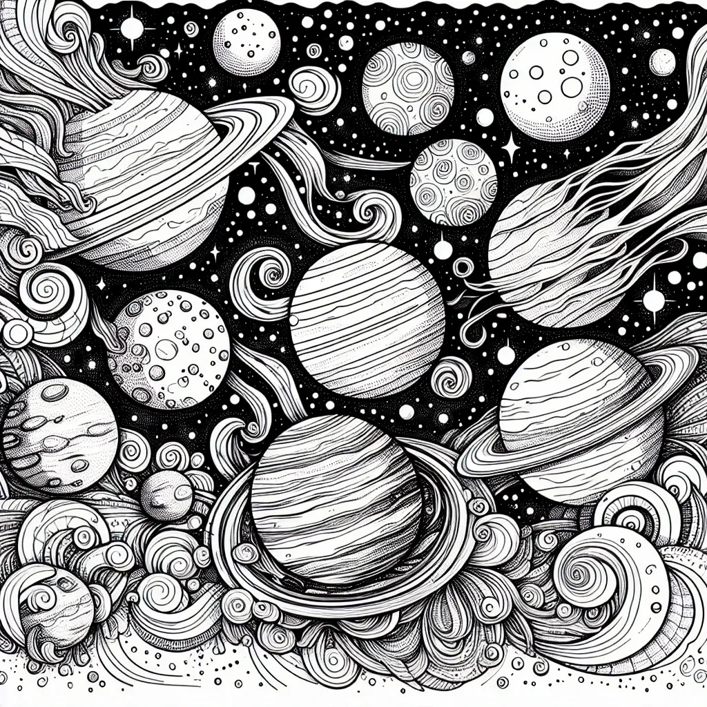 Explore the Universe: Download Your Free Planets Coloring Page Today!